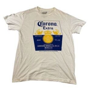 Corona Extra Beer Tee Thrifted Vintage Style Size L